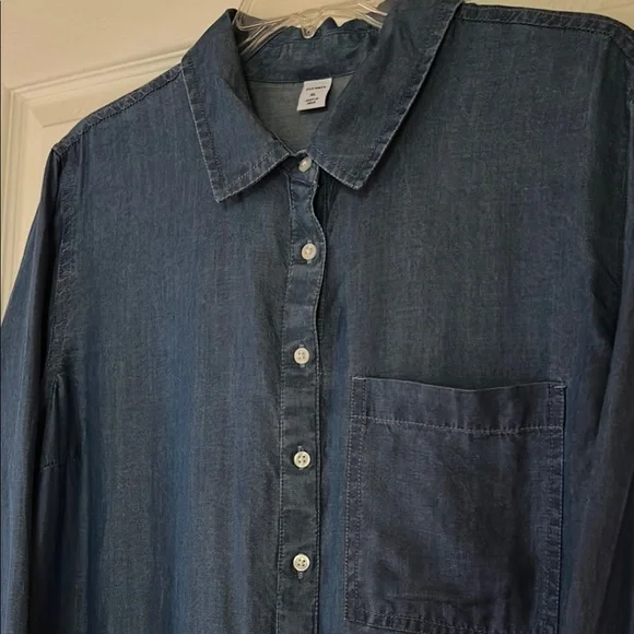 Denim Shirt Dress - Picture 2 of 6
